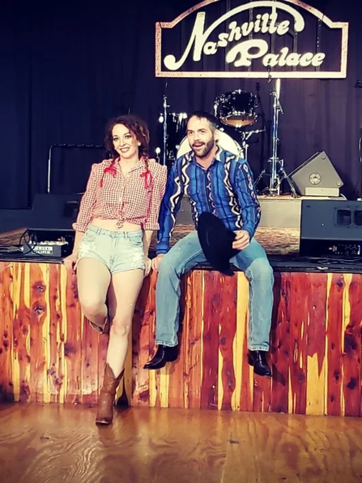 a person standing in a room